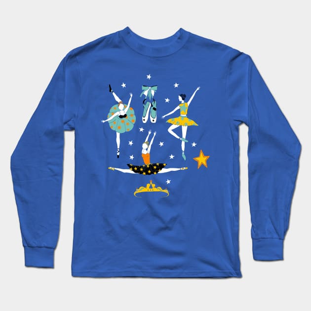 Circus Ballet Dancers Long Sleeve T-Shirt by tangerinetane